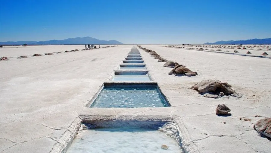 Imagen de archivo de las Salinas Grandes en Jujuy. Imagen de archivo de las Salinas Grandes en Jujuy.