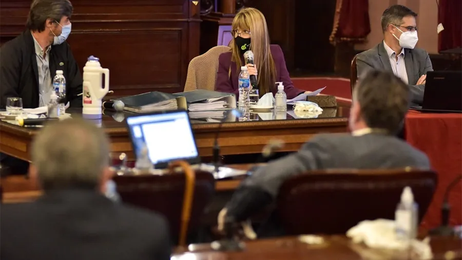 La ministra de Salud, Sonia Velázquez, brindó esta mañana un informe sobre la marcha del Plan Rector de Vacunación en la Cámara de Diputados de la provincia.