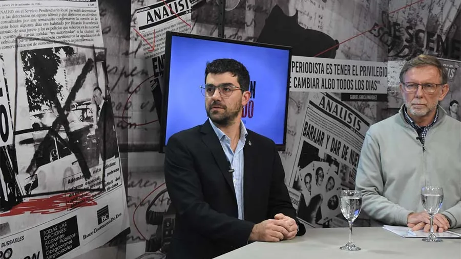 Bruno Sarubi y Juan José Bahillo intercambiaron posicionamientos políticos vinculados con la provincia y la Nación. Bruno Sarubi y Juan José Bahillo intercambiaron posicionamientos políticos vinculados con la provincia y la Nación.