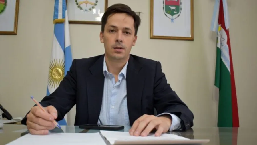 Bernardo Schneider, intendente de Nogoyá. 