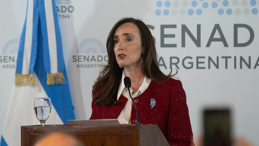 Imagen de archivo de la vicepresidenta y titular del Senado, Victoria Villarruel.