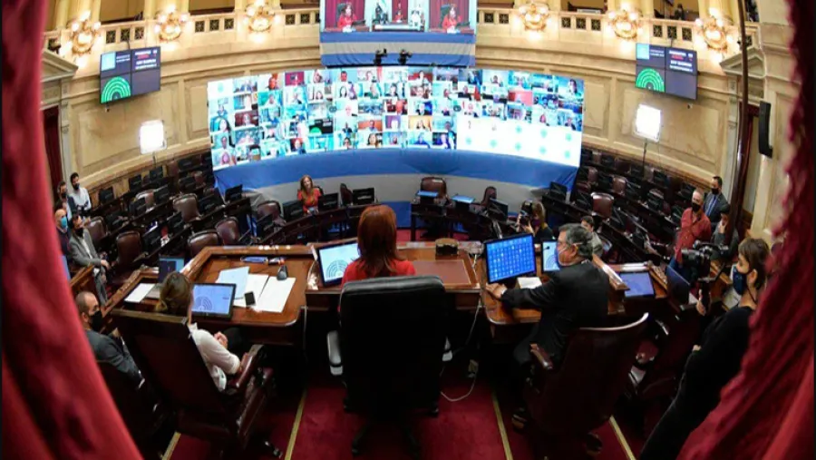 Senado nacional sesión virtual