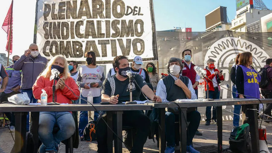 Plenario del Sindicalismo Combativo (Foto: Tiempo Argentino)