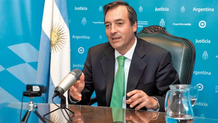 Martín Soria, ministro de Justicia. Martín Soria, ministro de Justicia.