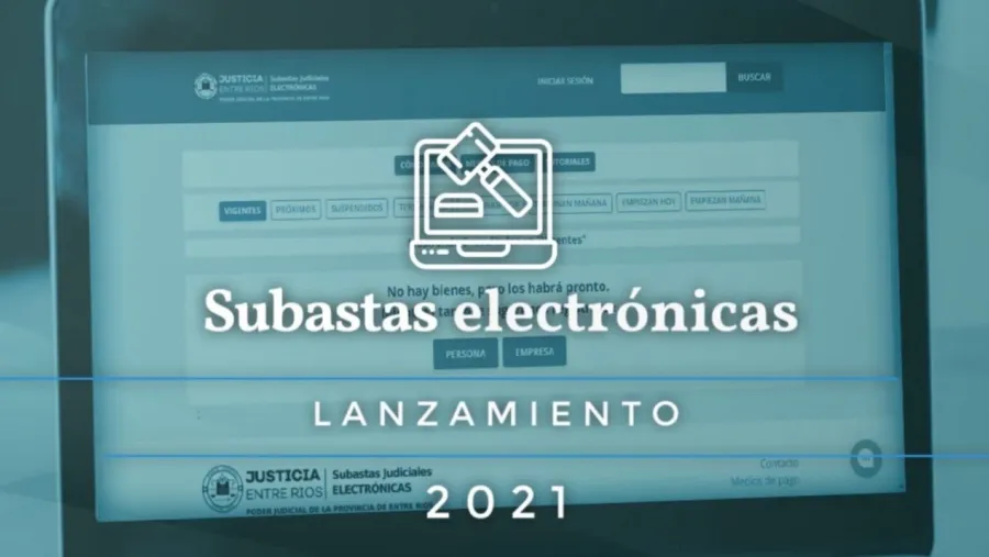 Postores del país participaron de la primera subasta judicial electrónica en Entre Ríos