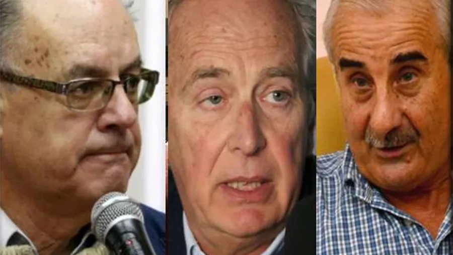 Emilio Martínez Garbino, Luis Leissa y Mario Moine.