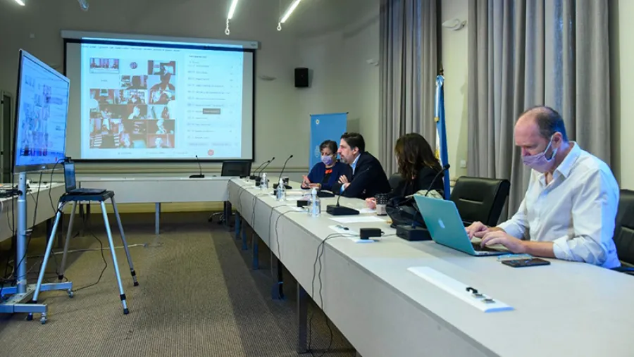 Nicolás Trotta reunión virtual Nicolás Trotta reunión virtual