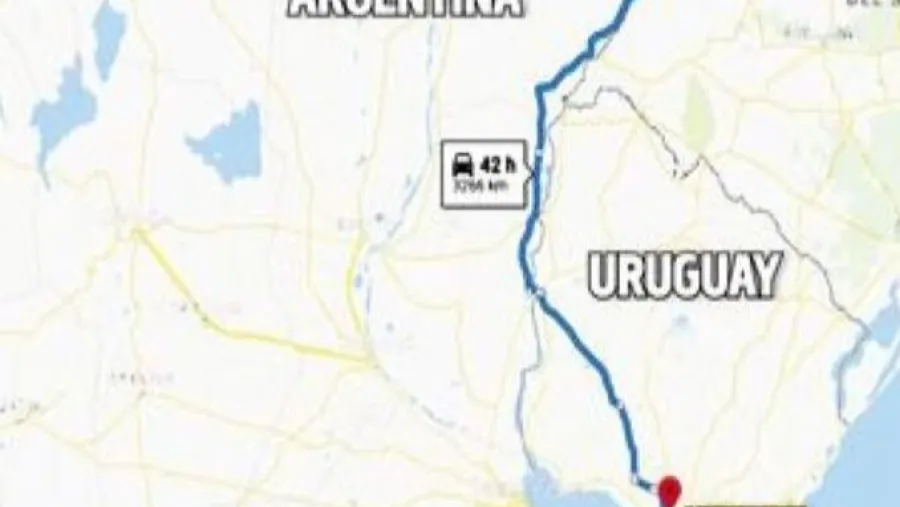 El trayecto que iba a hacer el detenido