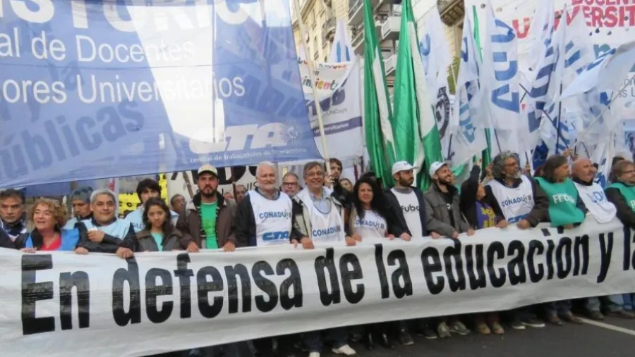Reclamo de docentes universitarios