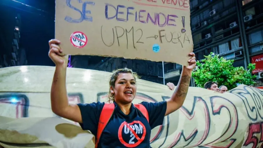 marcha contra UPM marcha contra UPM
