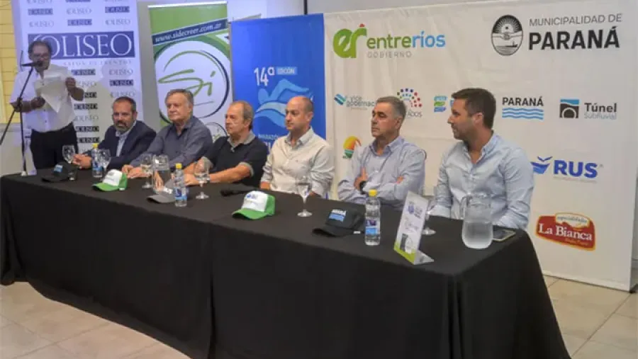 Presentaron la 14ª edición de la maratón de aguas abiertas Villa Urquiza-Paraná