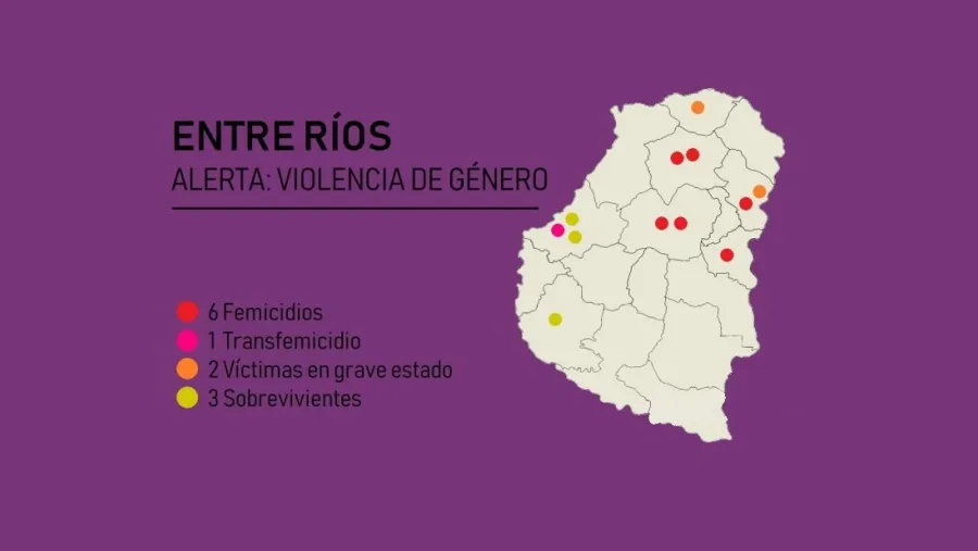 El mapa de la violencia de género