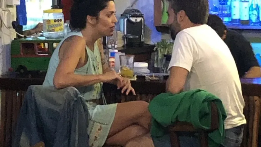 Luana Volnovich con su novio en Cancún