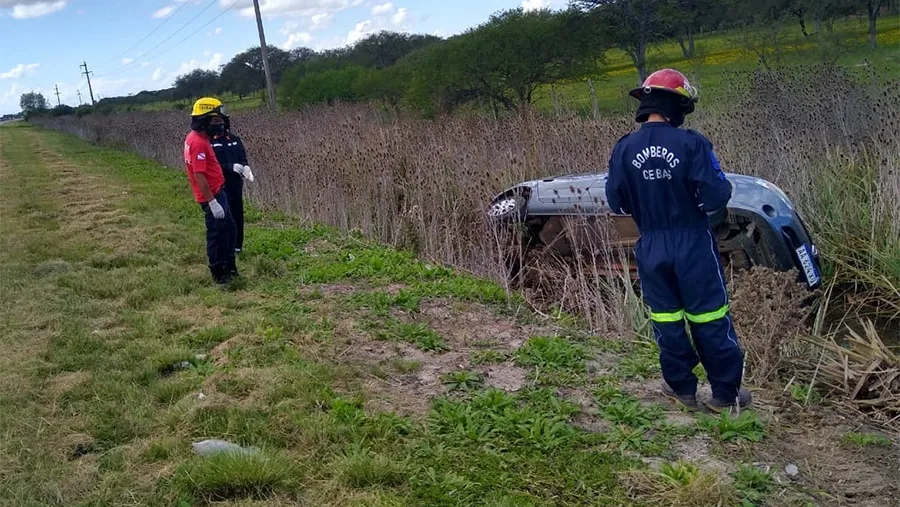 El vuelco se produjo en el kilómetro 7 de la RN 14.