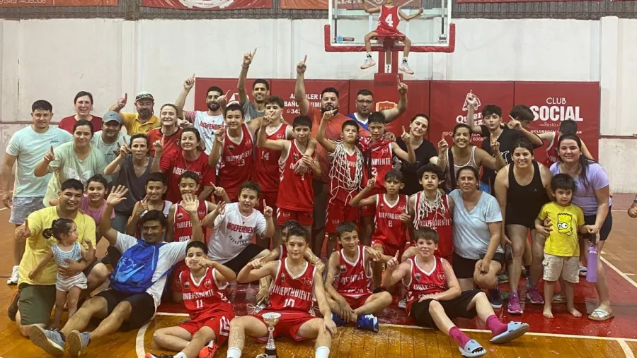 Básquet: Independiente de La Paz gritó campeón en la Liga Provincial Masculina U12
