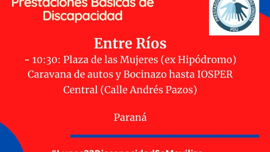 movilización federal prestaciones discapacidad