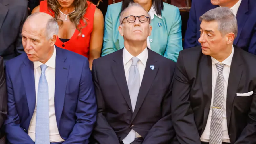Ricardo Lorenzetti, Carlos Rosenkrantz y Horacio Rosatti, los tres integrantes de la Corte Suprema.