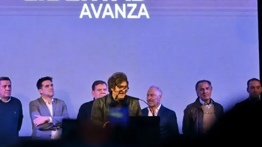 Javier Milei de campaña