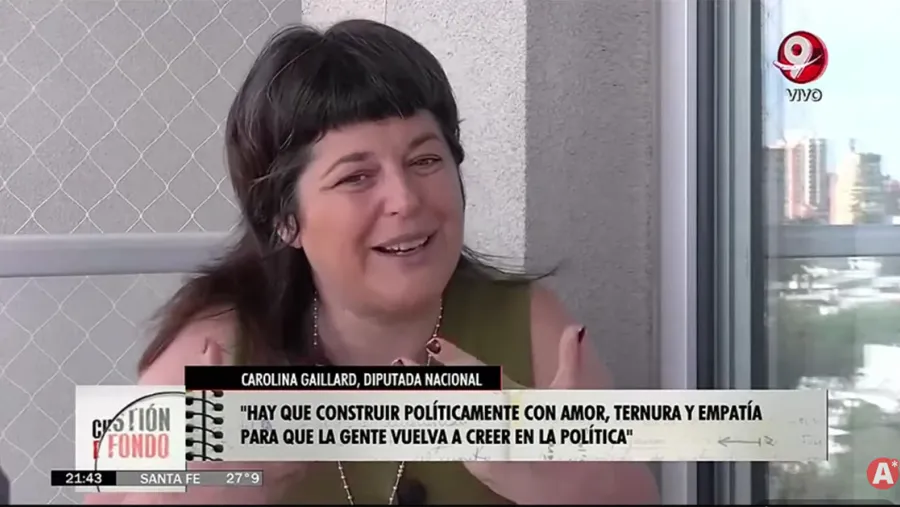 Carolina Gaillard: “El feminismo es humanismo y a la política le falta humanidad”.