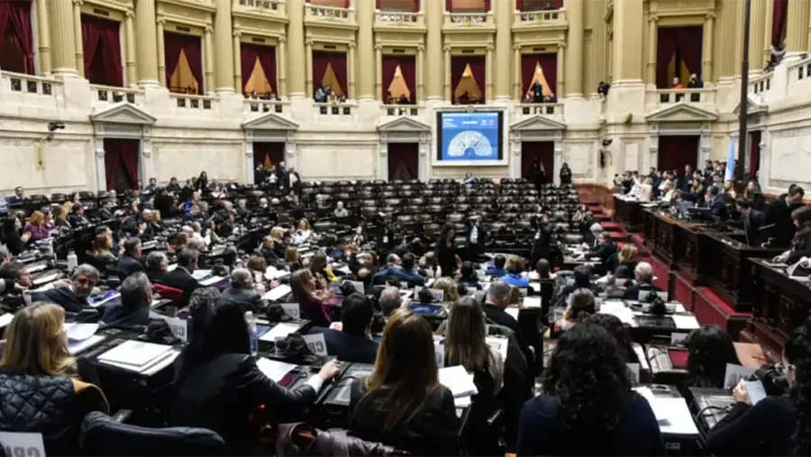 Imagen de archivo de la sesión del 2 de julio de la Cámara de Diputados de la Nación.