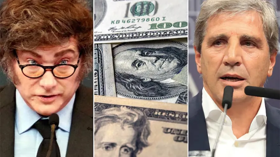 Javier Milei y Luis Caputo.