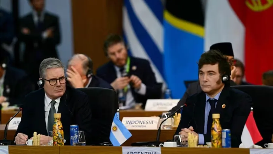 Imagen de archivo de Javier Milei en la cumbre anterior de G-20 en Brasil.