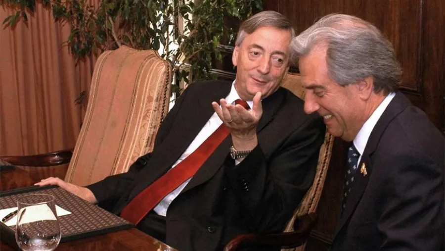 Néstor Kirchner y Tabaré Vázquez