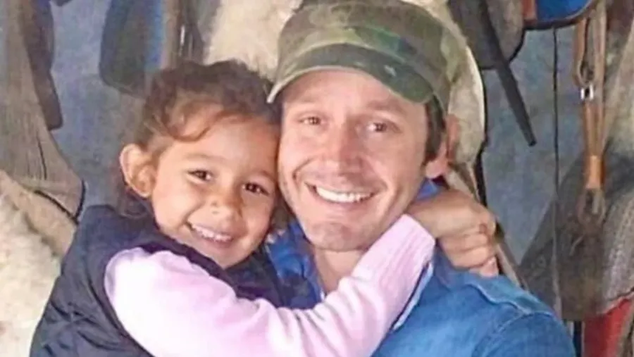 Benjamín Vicuña y su hija Blanca.