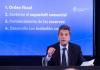 El ministro de Economía, Sergio Massa, explicando los primeros lineamientos del programa económico.