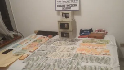 Secuestraron dinero en operativos en Buenos Aires por la cocaína incautada en Entre Ríos