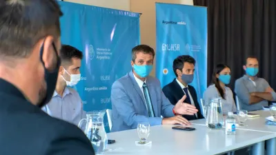 reunión Enohsa con intendente Urdinarrain 