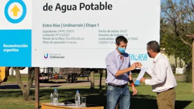 Cresto con Martínez en Urdinarrain