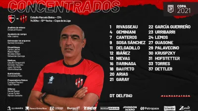 En Patronato, Iván Delfino propondrá cuatro cambios para visitar a Newell’s