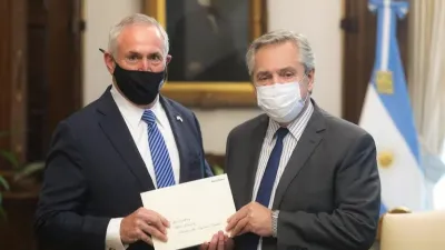 Alberto Fernández se reunió con el nuevo embajador de EEUU en Argentina