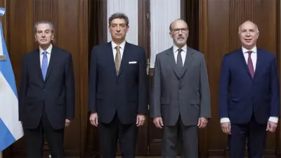 Juan Carlos Maqueda, Horacio Rosatti, Carlos Rosenkrantz, y Ricardo Lorenzetti, están excusados de intervenir en esa sumatoria de expedientes vinculados con la supuesta violación a la Ley de Inteligencia.