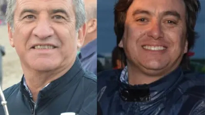 Sergio Urribarri y su cuñado Juan Pablo Aguilera.