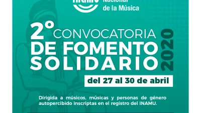 Segunda Convocatoria de Fomento Solidario 