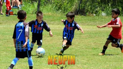 La lluvia no impidió el cierre del torneo de fútbol infantil Neupín