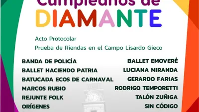 Festejos aniversario Diamante 