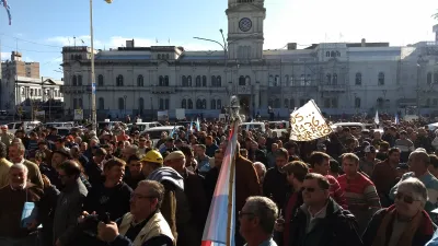 Importante movilización de la Mesa de Enlace