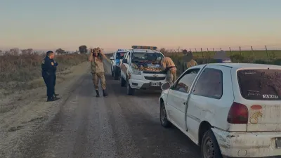 Las armas fueron secuestradas en un camino rural a 5 kilómetros de Urdinarrain.