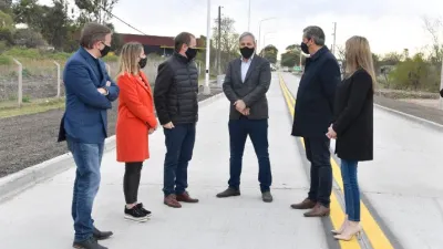 Bordet y Bahl recorrieron el nuevo acceso al Parque Industrial de Paraná