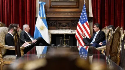 El acuerdo de intercambio de información fiscal con EEUU “es el más amplio posible”, dice el Gobierno. En la foto, el ministro Massa con el embajador Marc Stanley, firmantes del acuerdo.