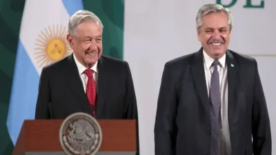 Alberto Fernández agradeció al presidente de México su apoyo ante el FMI