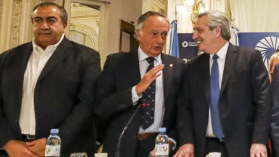 Daer, Acevedo y Fernández, cuando se reunieron en Tucumán.