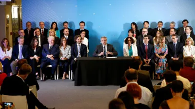 Fernández y su gabinete