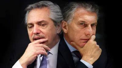 Alberto Fernández y Mauricio Macri