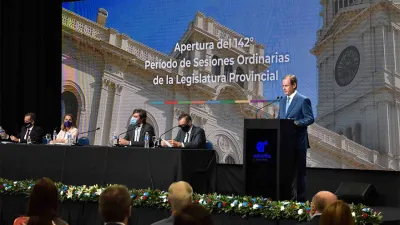 Imagen de archivo. Con eje en trabajo, producción y conocimiento, Bordet dará su mensaje ante la Asamblea Legislativa.
