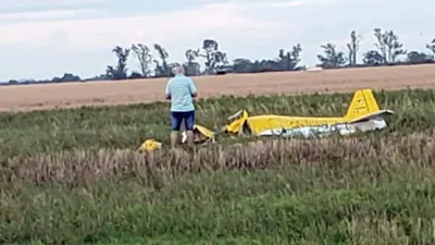 avión estrellado en Esperanza