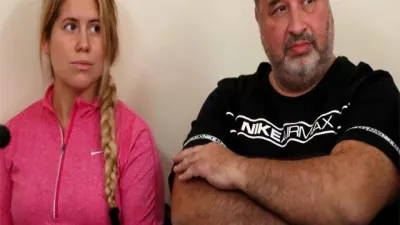 Marcelo Balcedo y su esposa, al ser detenidos en Uruguay